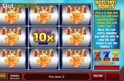 Οθόνη6. Reel Hot Bonus Κουλοχέρης