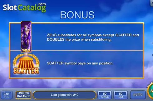 Οθόνη6. Fiery Zeus Κουλοχέρης