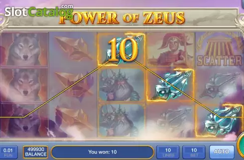 Οθόνη3. Power of Zeus (InOut) Κουλοχέρης