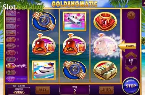 Οθόνη3. Goldenomatic (Pull Tab) Κουλοχέρης