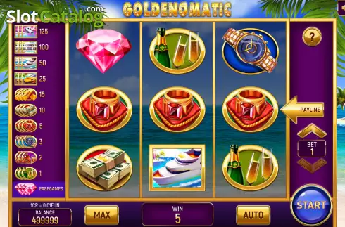 Οθόνη4. Goldenomatic (Pull Tab) Κουλοχέρης