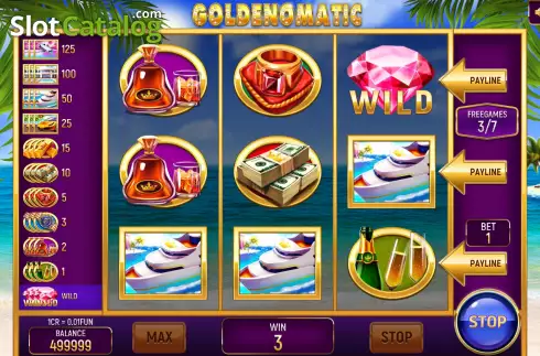 Οθόνη6. Goldenomatic (Pull Tab) Κουλοχέρης