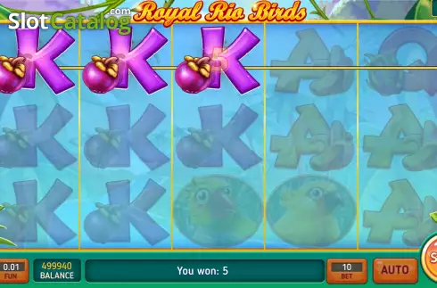Οθόνη3. Royal Rio Birds Κουλοχέρης 