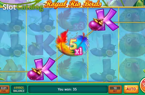 Οθόνη4. Royal Rio Birds Κουλοχέρης 