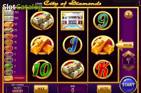 Οθόνη2. City of Diamonds (Pull Tabs) Κουλοχέρης 
