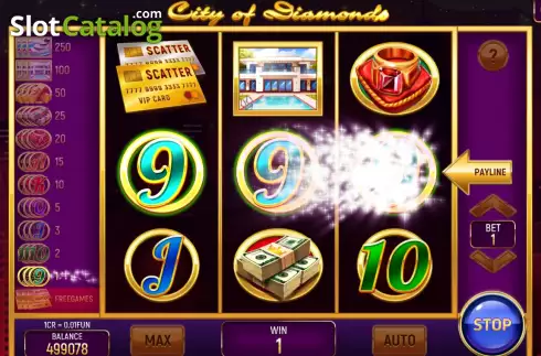 Οθόνη3. City of Diamonds (Pull Tabs) Κουλοχέρης 