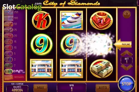 Οθόνη4. City of Diamonds (Pull Tabs) Κουλοχέρης 