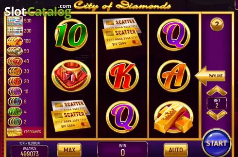 Οθόνη3. City of Diamonds (3x3) Κουλοχέρης