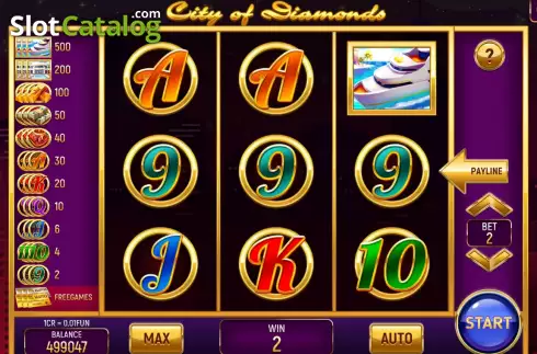 Οθόνη4. City of Diamonds (3x3) Κουλοχέρης