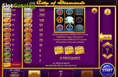 Οθόνη6. City of Diamonds (3x3) Κουλοχέρης