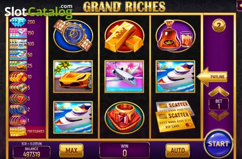 Οθόνη2. Grand Riches (Pull Tabs) Κουλοχέρης