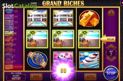Οθόνη3. Grand Riches (Pull Tabs) Κουλοχέρης