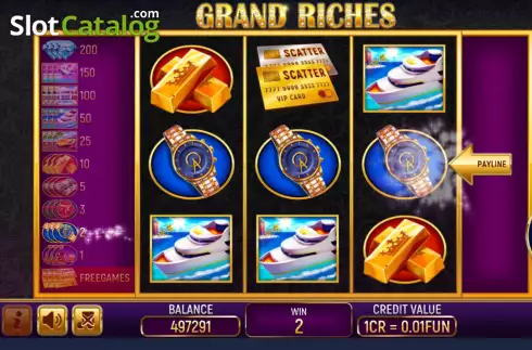 Οθόνη3. Grand Riches (3x3) Κουλοχέρης 