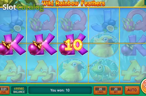 Οθόνη3. Wild Rainbow Feathers Κουλοχέρης