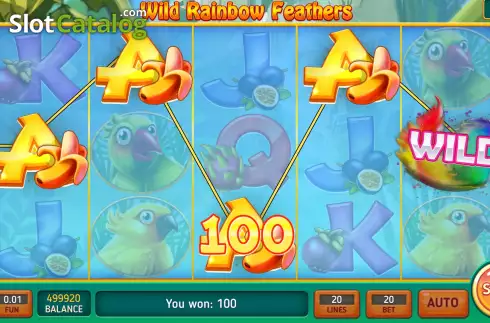 Οθόνη4. Wild Rainbow Feathers Κουλοχέρης