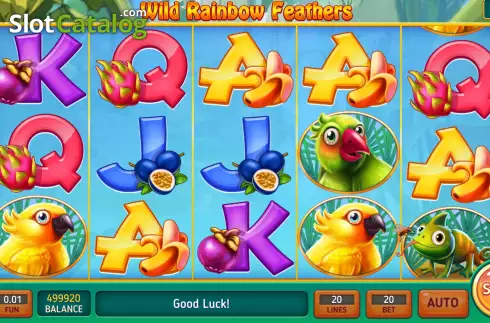 Οθόνη6. Wild Rainbow Feathers Κουλοχέρης