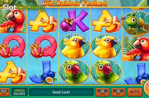 Οθόνη7. Wild Rainbow Feathers Κουλοχέρης