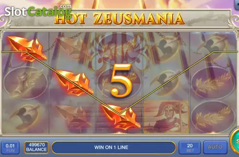 Οθόνη3. Hot Zeusmania Κουλοχέρης