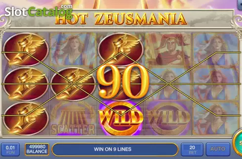 Οθόνη4. Hot Zeusmania Κουλοχέρης