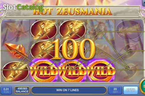 Οθόνη5. Hot Zeusmania Κουλοχέρης