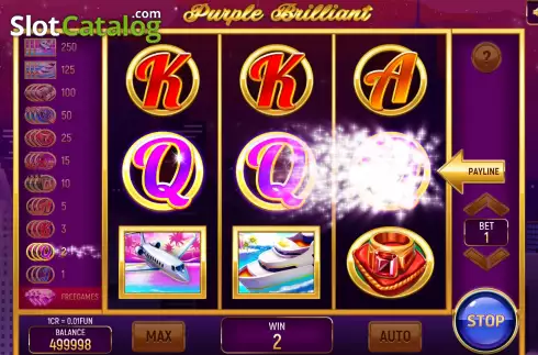 Οθόνη3. Purple Brilliant (Pull Tabs) Κουλοχέρης