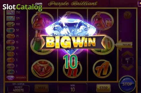 Οθόνη4. Purple Brilliant (Pull Tabs) Κουλοχέρης