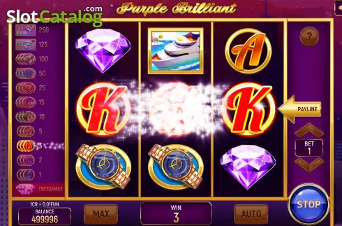 Οθόνη3. Purple Brilliant (3x3) Κουλοχέρης 