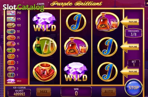 Οθόνη6. Purple Brilliant (3x3) Κουλοχέρης 