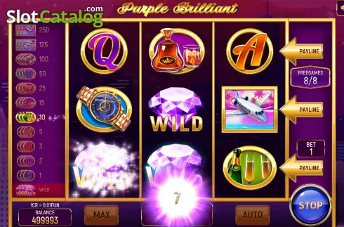 Οθόνη7. Purple Brilliant (3x3) Κουλοχέρης 