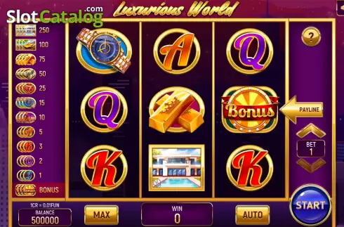 Οθόνη2. Luxurious World (3x3) Κουλοχέρης