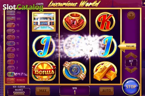 Οθόνη3. Luxurious World (3x3) Κουλοχέρης