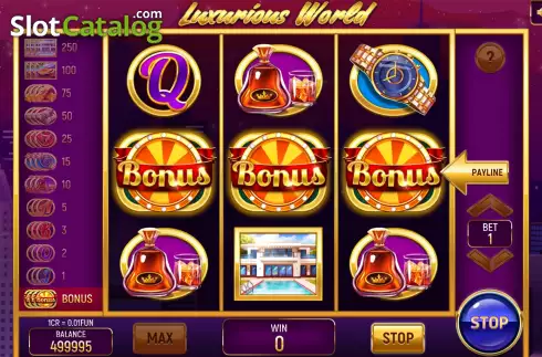Οθόνη5. Luxurious World (3x3) Κουλοχέρης