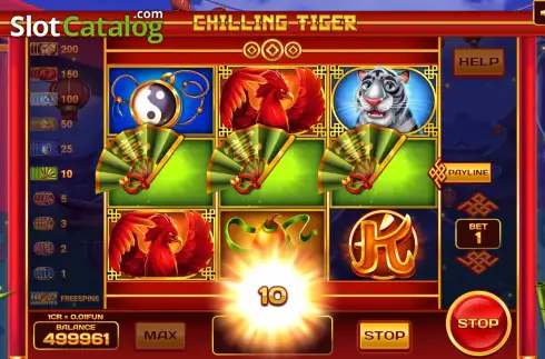 Οθόνη4. Chilling Tiger (Pull Tabs) Κουλοχέρης