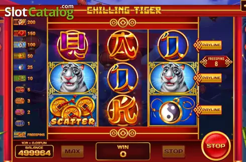 Οθόνη6. Chilling Tiger (Pull Tabs) Κουλοχέρης
