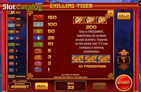 Οθόνη9. Chilling Tiger (Pull Tabs) Κουλοχέρης