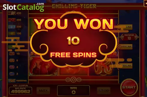 Οθόνη5. Chilling Tiger (3x3) Κουλοχέρης
