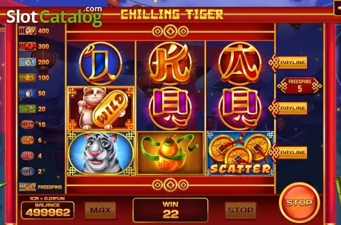 Οθόνη7. Chilling Tiger (3x3) Κουλοχέρης