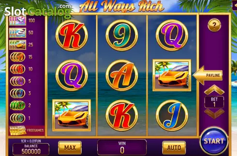 Οθόνη2. All Ways Rich (Pull Tabs) Κουλοχέρης