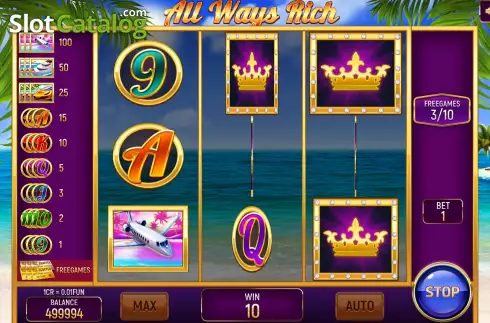 Οθόνη6. All Ways Rich (Pull Tabs) Κουλοχέρης