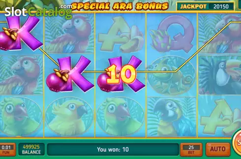Οθόνη3. Special Ara Bonus Κουλοχέρης