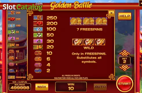 Οθόνη9. Golden Battle (3x3) Κουλοχέρης