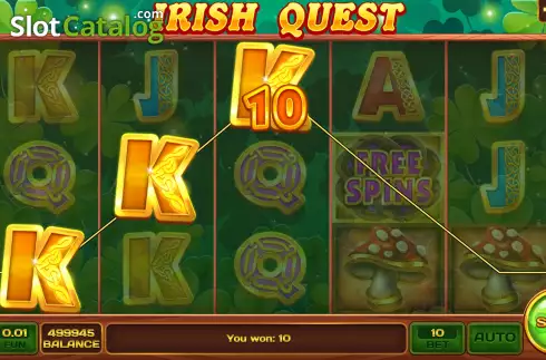 Οθόνη3. Irish Quest Κουλοχέρης