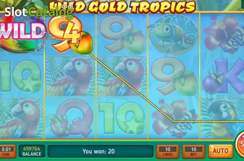 Οθόνη4. Wild Gold Tropics Κουλοχέρης 