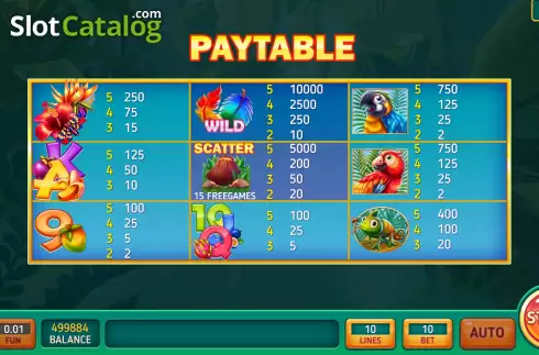 Οθόνη6. Wild Gold Tropics Κουλοχέρης 