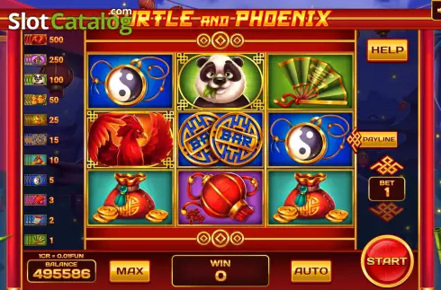 Οθόνη2. Turtle and Phoenix (Pull Tabs) Κουλοχέρης 