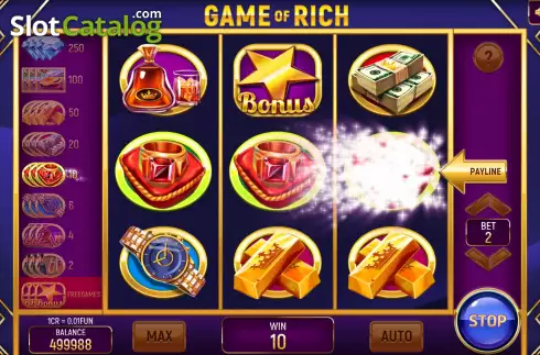 Οθόνη4. Game of Rich (3x3) Κουλοχέρης 