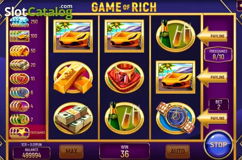 Οθόνη7. Game of Rich (3x3) Κουλοχέρης 