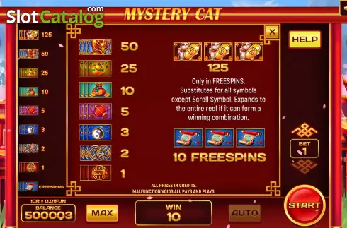 Οθόνη6. Mystery Cat (Pull Tabs) Κουλοχέρης