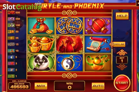Οθόνη2. Turtle and Phoenix (3x3) Κουλοχέρης