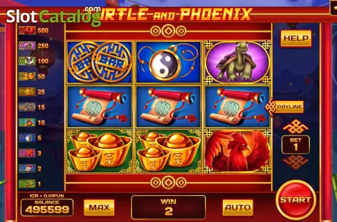 Οθόνη4. Turtle and Phoenix (3x3) Κουλοχέρης